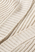 Open Front Cable Sleeve Long Cardigan